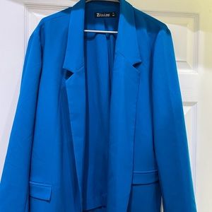 Blue loose blazer 7th Avenue New York and company